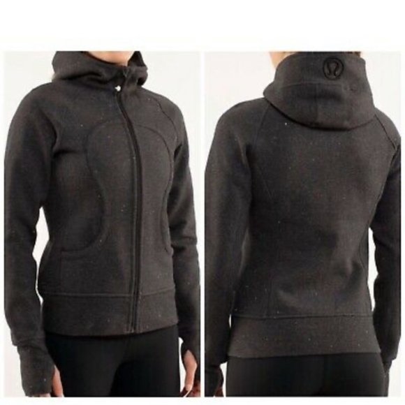 Lululemon Scuba Hoodie Dark gray with silver sparkle Size 4 - Picture 10 of 10